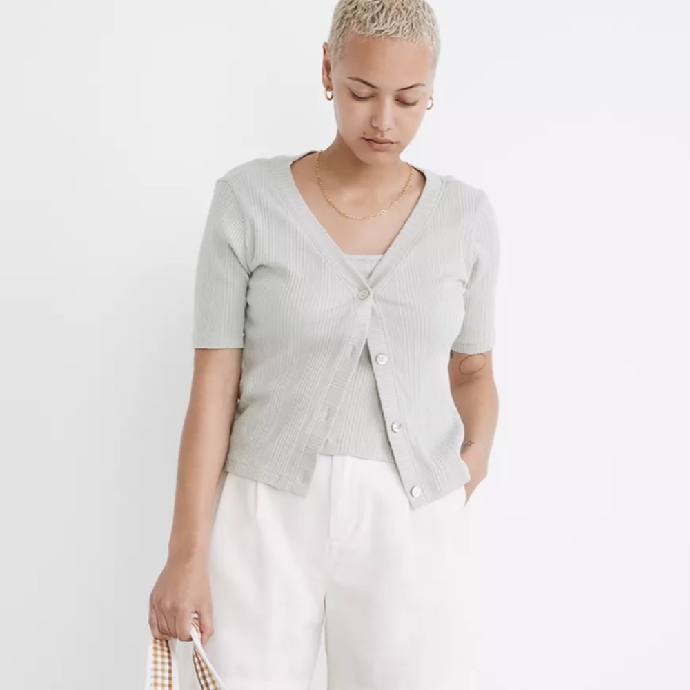 Madewell Pointelle Cardigan Twin Set